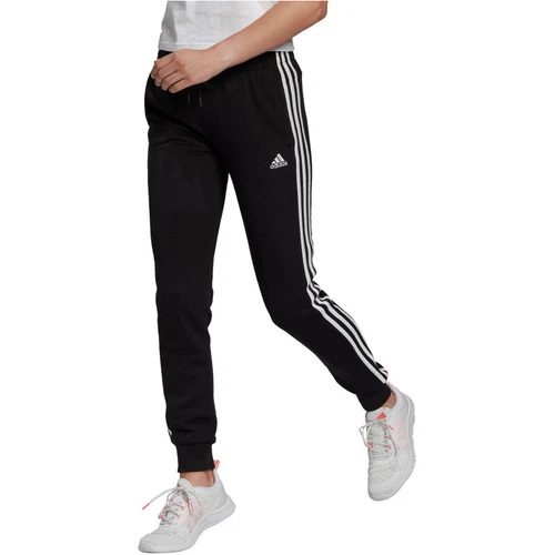 adidas Sport Fußball Damen Hose 3-Streifen Jogginghose Slim Fit French Terry