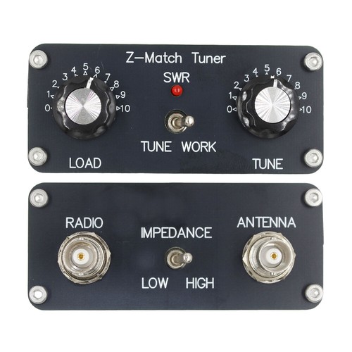 3-28 MHz 5W Z-Match QRP Manual Tuner Antenna BNC Interface Adapter - Zdjęcie 3 z 12
