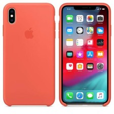 Genuine Apple iPhone XS Max Silicone Case - Nectarine Orange - MTFF2ZM/A - New
