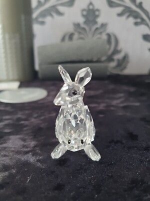 181756 Swarovski Crystal Kangaroo With Baby Joey A7609 NR000 001