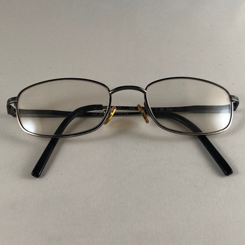 Marchon 033 Mens Eyeglass Frames Gunmetal Dark Silver Gray Flex Hinge 50-19-140 - Picture 11 of 11