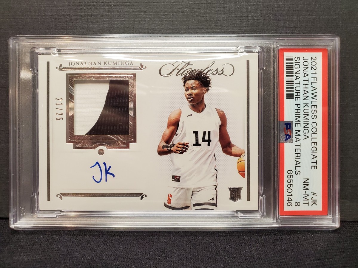 2021 Panini Flawless Collegiate Jonathan Kuminga Rookie Patch Auto 