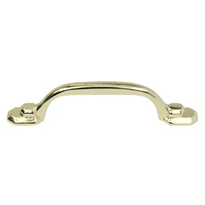 10x HEXA STYLE 3" (76 mm) Center Traditional Brass Kitchen Cabinet Pull Handle