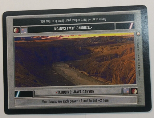 Tatooine : Jawa Canyon Star Wars Special Edition Limited 1998 LS Uncommon CCG - Picture 1 of 3