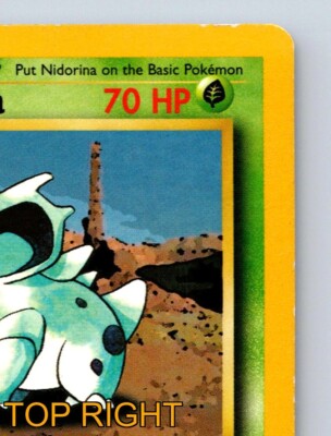 Nidorina HP 70 Double Kick Attack Grass Pokémon Green Card | eBay