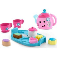 Fisher-Price Laugh  Learn Sweet Manners Tea Set with Lights  Sounds