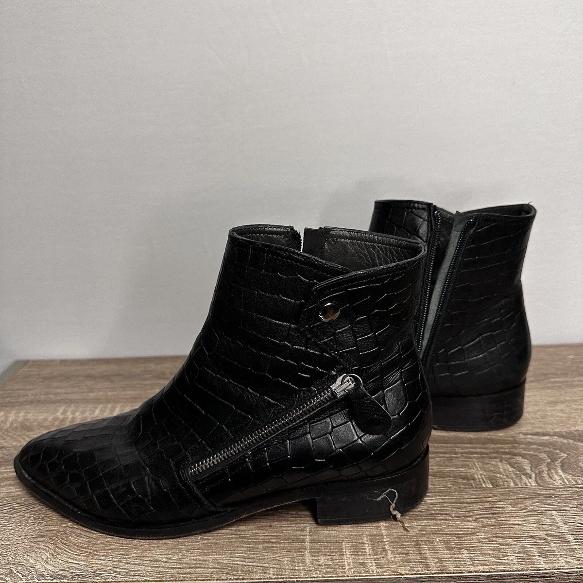 Croc pattern boots 2025