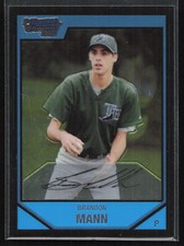 2007 Bowman #BP63 Brandon Mann     Tampa Bay Devil Rays Card