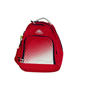 High Sierra Expedition Red Backpack Schoolbag Bookbag  NWT
