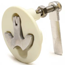 Supra Boat T-Handle Latch | Non-Locking 2 Inch White Nylon