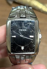 Yima Stylish Modern Sports Calender Men's Wrist Quartz 1980s Working French Nice