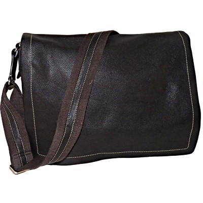 Levenger Bomberjacke Mocha Leder Laptop Crossbody Messenger Tasche AL7420 MO