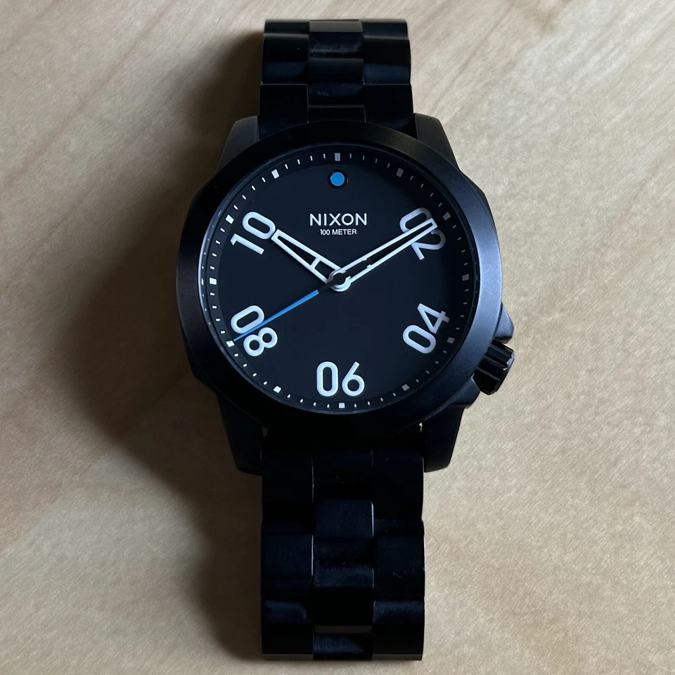 Reloj Hombre Nixon Ranger 40 Acero Inoxidable - Negro, 40mm, Artículo A468001 Foto 2 de 4