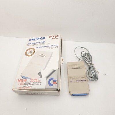 Commodore Modem 1200 Baud Model 1670 Quantum Link Edition With Box | eBay