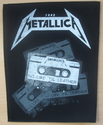 Metallica No Life Til Leather Sew On Back Patch Official Merch New.