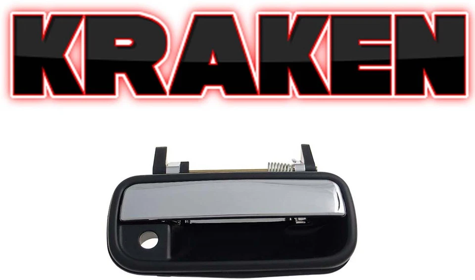 Par de manijas de puerta exterior para camioneta Toyota 4Runner 1990-1995 cromadas negras Foto 2 de 4