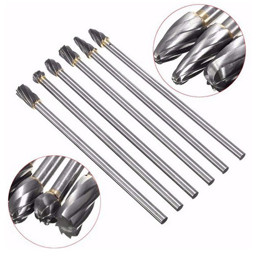 6pcs 85HRA Cylinder Head Porting Kit Tungsten Carbide Burr Die Grinder Bits - Picture 7 of 13