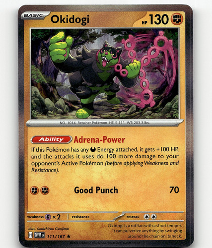 okidogi pokemon card price Pokemon Card Japanese Okidogi 090/187 sv8a Holo TCG