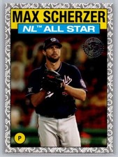 2021 Topps Series 2 1986 Topps All-Star Max Scherzer Platinum Anniversary /70