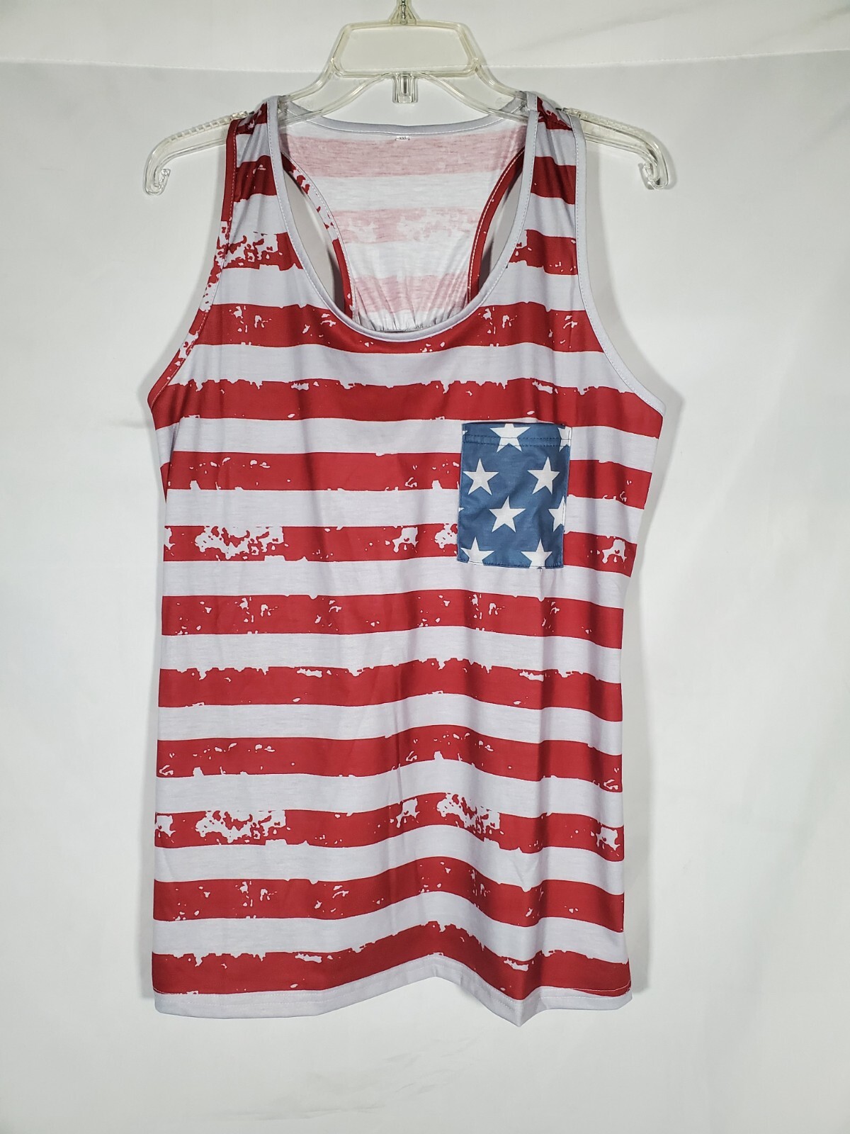 AMERICAN FLAG DISTRESSED PATTERN FRONT POCKET BAC… - image 1