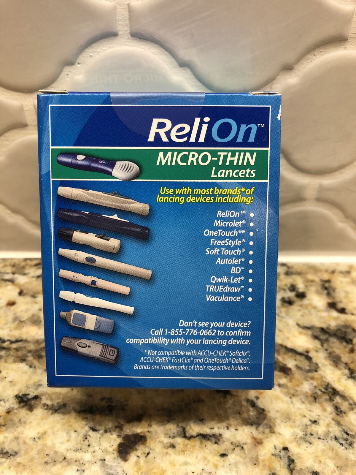 ReliOn MicroThin Lancets 100 ct 33 Gauge for Micro Sampling Exp 08