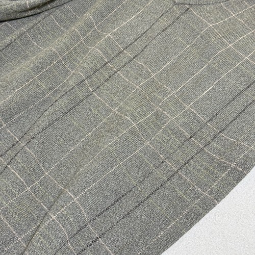 Vtg Mens M Sweater Green Lambswool Wool Extra Fine Pullover Plaid Preppy Y2K - Picture 19 of 22
