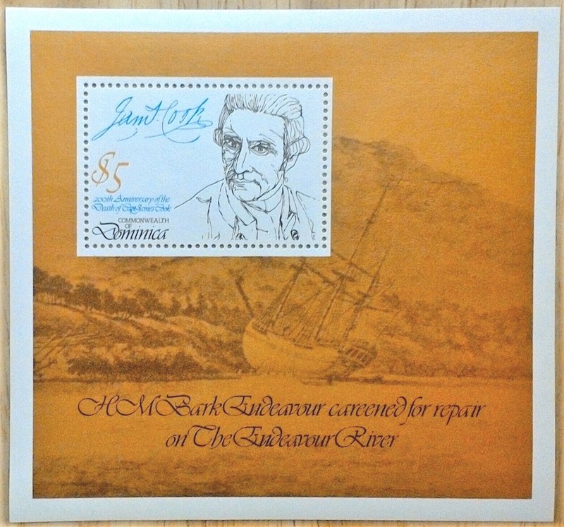 VINTAGE CLASSICS - Dominica 1979 - Captain James Cook - S/S - Scott 629 - MNH