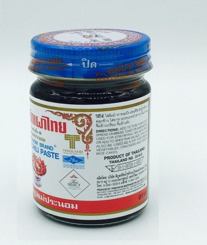 Thailändische Original Chilipaste Nam Prik Pao MAEPRANOM MARKE beliebtes Rezept Cook & Dip - Bild 14 von 40
