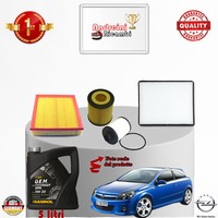 Inspektionskit Filter + ÖL Opel Astra H 1.9 Cdti 88KW 120CV Von 2005-> 2011