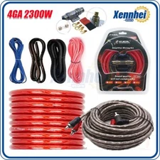 4 Gauge Car Audio Cable Kit Amplifier Install Amp RCA Subwoofer Sub Wiring 2300W