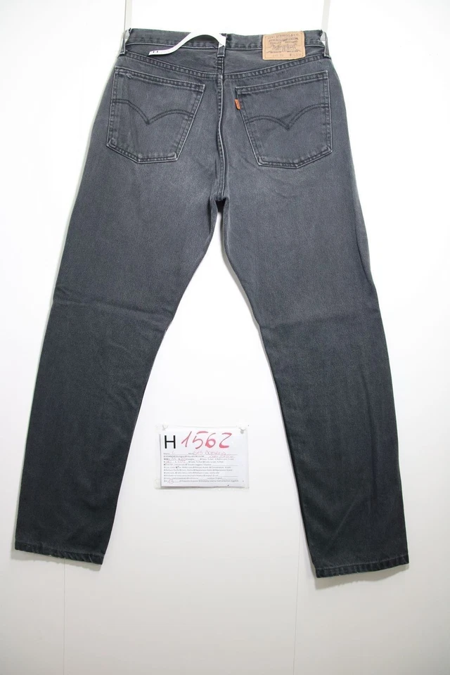 Levi's 615 Negro - Gris (Cod.H1562) Talla 48 W34 L34 Jeans Usados Acortados - Imagen 3 de 4