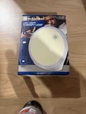 NEW Brookstone Led Light Theraphy Lamp. UV Free. Portable