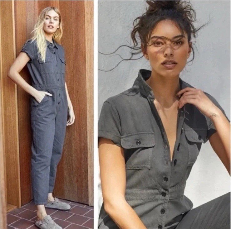 OUTERKNOWN S.E.A. Suit Modified Cap Sleeve Utility Romper