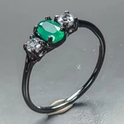 Unique ring Natural Onyx Ring 925 Sterling Silver Size 7 /R482051