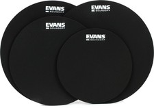 Evans SoundOff 4-piece Drum Mute Pak - 10/12/2 x 14-inch 3-pack Bundle