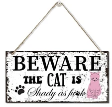 Razpah Decorative Signage Wood Wall Decor Sign, 12 x 6 x 0.12 inch, Funny 