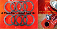 8-PACK New JERRY CAN SPOUT GASKETS Can Gallon 20L Military Army Rubber BLITZ