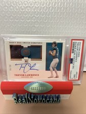 2021 Panini Encased Trevor Lawrence Rookie Dual RPA On Card /50 Auto
