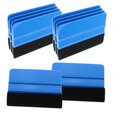 10-Pack 4-Inch Vinyl Squeegees, Car Sticker Applicators, Window Tint Tools, 