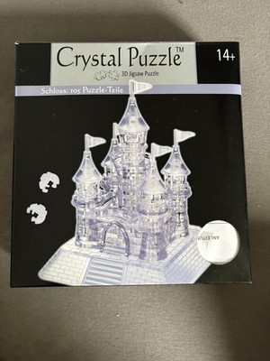 Crystal Puzzle, 3D Puzzleteile, Schloss, Transparent, Alle Teile