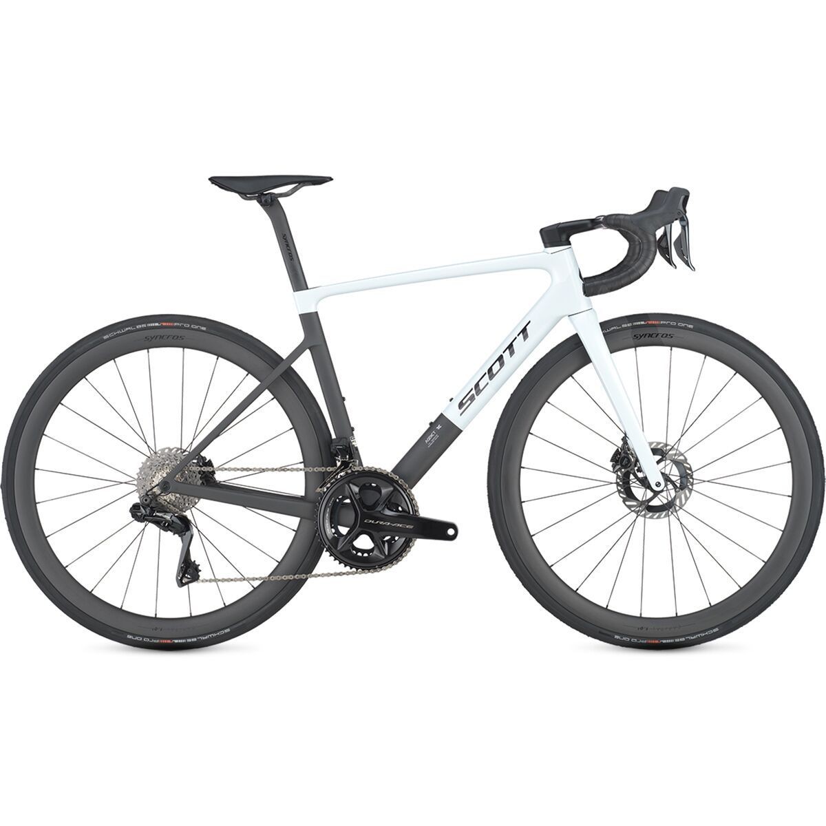 Шоссейный велосипед Scott Addict RC Pro Cumulus WhiteCarbon Black 56 1723990₽