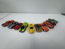 Hot Wheels Lot of 10 Die Cast Cars Mixed Sports Muscle Race Cars