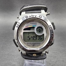 Casio Baby-G BGX-170TC Watch Women 34mm Gray Silver Alarm Chronograph New Batt