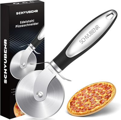 Premium Pizzaschneider - Superscharfer Pizzaroller Aus Edelstahl - Leicht Zu Sch