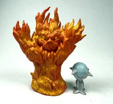 Fire Elemental & Crystal Ball Vintage Dungeons & Dragons Figure Set 1984 LJN D&D