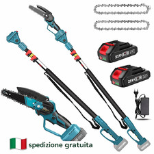 Kit Potatura 3in1 Brushless  Forbici Elettriche + Motosega 6" + Asta Telescopica