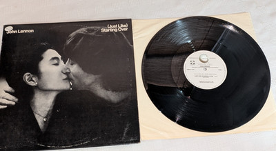 John Lennon & Yoko - (Just Like)Starting Over/Kiss Kiss Kiss PRO-A-919 12'' EX+