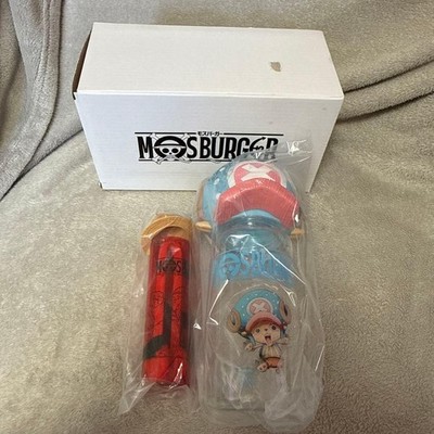 MOS BURGER Chopper Hat Bottle and Gomu Gomu no Te Snack Tongs