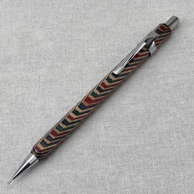 Hand Crafted Pentel P-205(0.5mm) Mechanical Pencil with Octagonal Wood Barrel