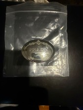 PRADA Dress Belt buckle Silver Designer unisex
